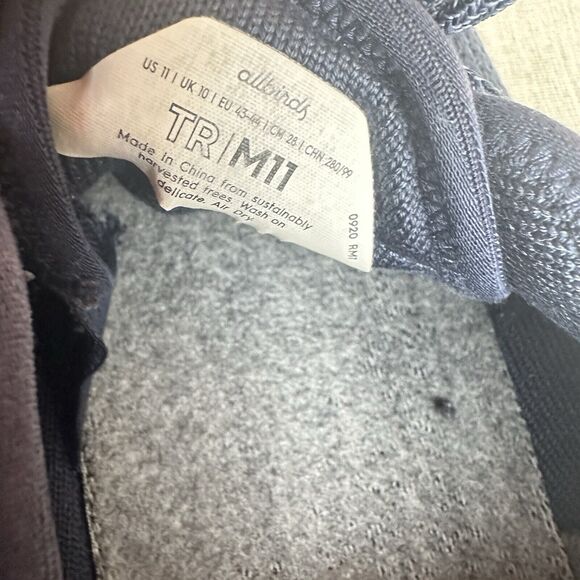 Allbirds Men’s Tree Runners Sneakers Athletic Shoes Marine Blue White Sole 11 US - Picture 7 of 9